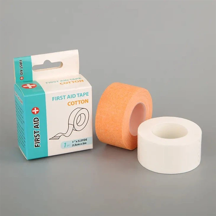 bandage tape on hand